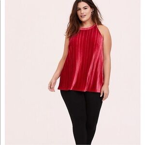 Torrid Vibrant Red Goddess Top - Sz 1